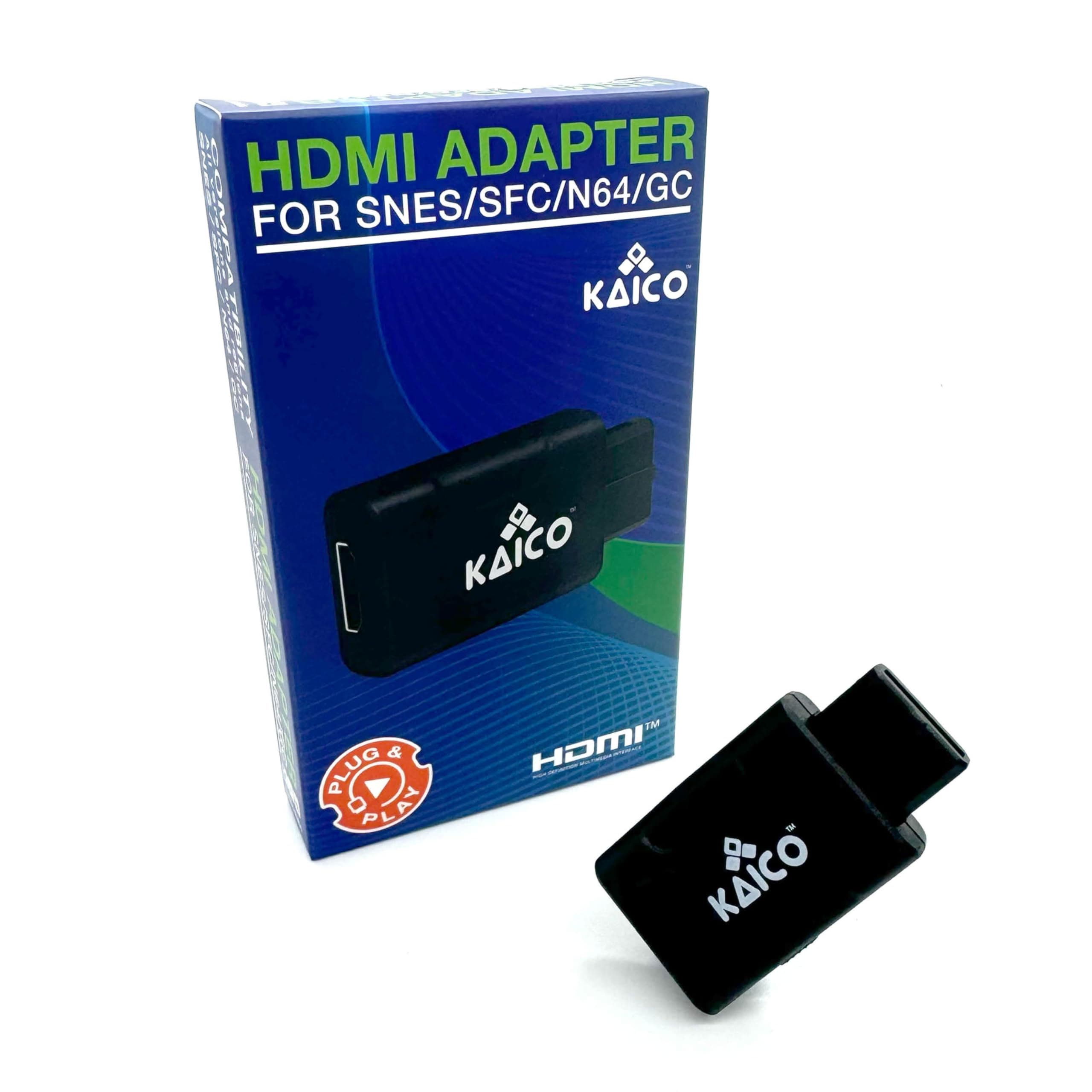 HDMI Adapter with S-Video and Composite Support Compatible with Nintendo N64, 64, Super Nintendo SNES, Famicom and Gamecube. A Simple Plug & Play Pass Through Adaptor Solution