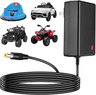 12V Charger for Kids Ride On Toys 12V Charger for Best Choice Products TOBBI Kidzone Bumper car Jeep Electric car Powered Wheels Charger