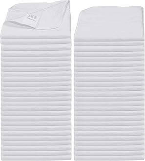 WHITEWRAP Shop Towels| Multipurpose Commercial and Residential Shop Cleaning| Car Wash, Polish, Housewares, Coffee Machine, Restaurant, Bathrooms, Electronics, Auto Garage | 50 Pack 14"x12" White[Amazon-developed Certification] Compact by Design