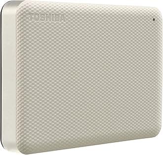 TOSHIBA Canvio Advance 4TB Portable External Hard Drive USB 3.0, White - HDTCA40XW3CA