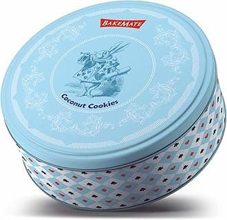 Coconut Cookies 340g – Premium Coconut Biscuits in Tin Box – Delicious & Crunchy Cookie – Festive Gift Pack | Christmas Cookies Gift Pack | Xmas Cookie