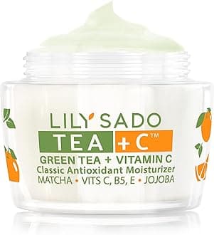 LILY SADO TEA+C™ Green Tea Matcha & Vitamin C Moisturizer - Antioxidant, Anti-Aging Anti-Wrinkle Daily Moisturizing Lotion - Hydrates, Softens, Firms & Tones for Soft Radiant Skin. For Women & Men.