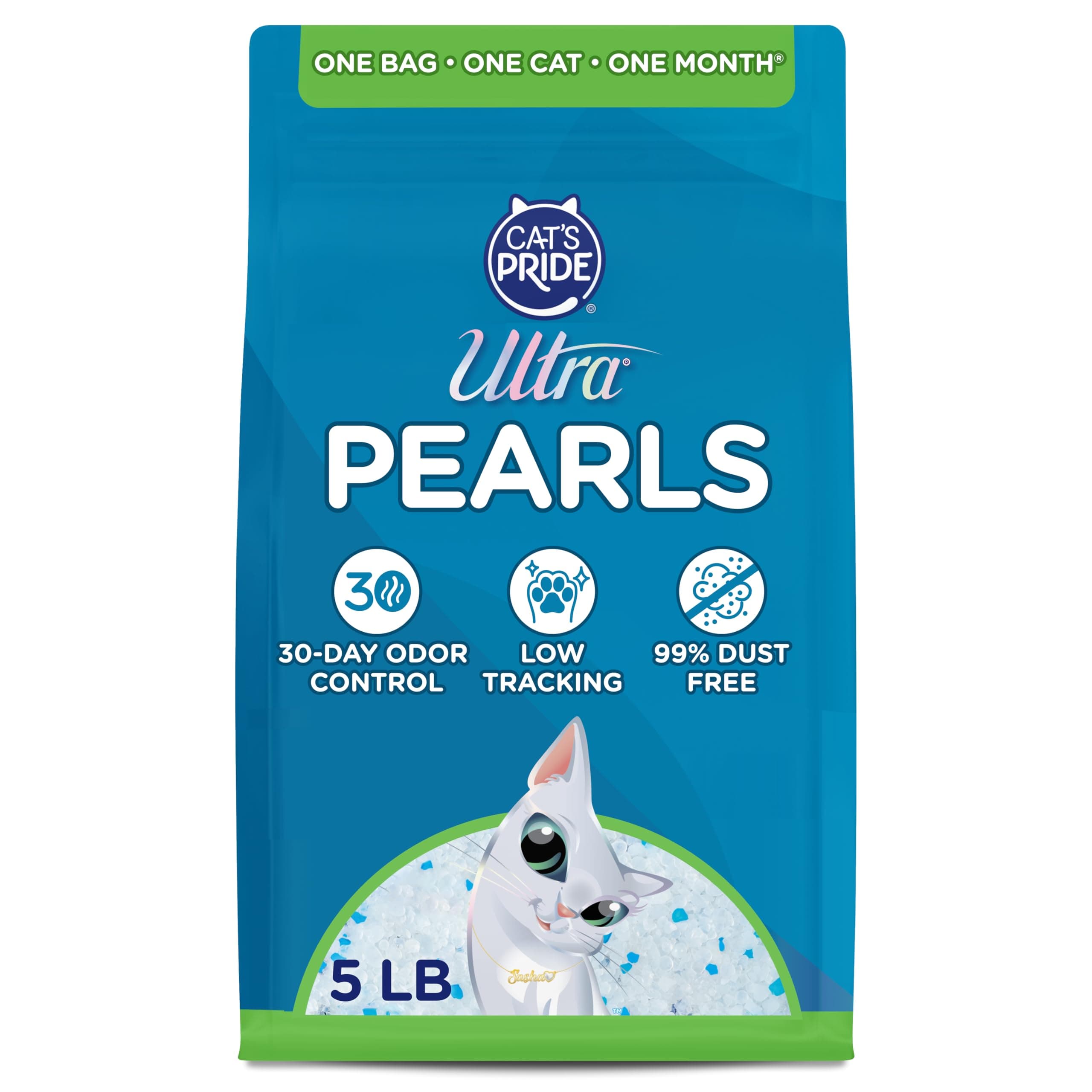 Ultra Pearls Cat Litter - 99.9% Dust Free, Low Tracking, Soft on Paws, Fragra...