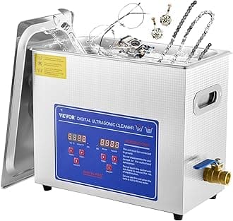 VEVOR6L Commercial Sonic Cleaner, 40kHz Professional Cleaning Machine with Digital Timer & Heater, 110V - Ideal for Watches, Instruments, and Industrial Parts, FCC/CE/RoHS Certified