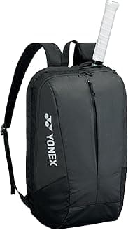 Team Backpack with YKK Zippers & Multiple Storage Compartments - Durable Lightweight Tennis Backpack, 28L Capacity, Black