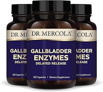 Dr. Mercola Gallbladder Enzymes Delayed Release, 90 Servings (90 Capsules), Dietary Supplement, Digestive and Gut Health, Non-GMO