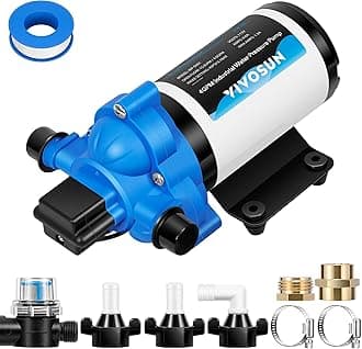 VIVOSUN Water Pressure Pump, 115VAC 4 GPM 45 PSI Diaphragm Water Pump/Strainer for Bathrooms, Kitchens, RVs, and Yachts (Fixable)