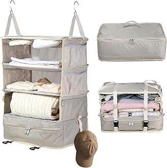 Hanging travel shelves