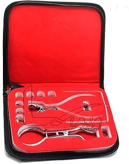 12 Pieces Rubber Dam Starter Kit with Ainsworth Frame Clamps Dental Ins Dn-2207 for Educational Use