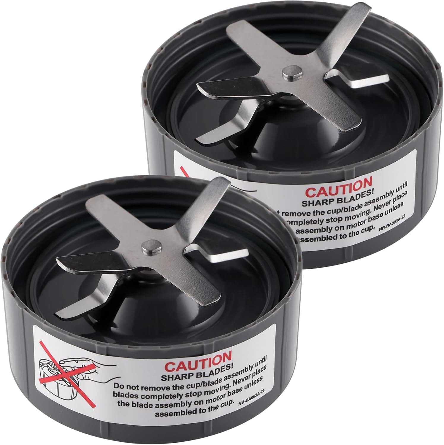 Blender Extractor Blade Cross Blade Replacement Parts Compatible with Nutribullet 600W and Pro 900W Series (2 Pack)