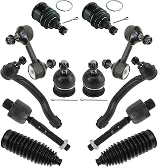 TRQ Front Steering & Suspension Kit Compatible with 2008-2012 Honda Accord