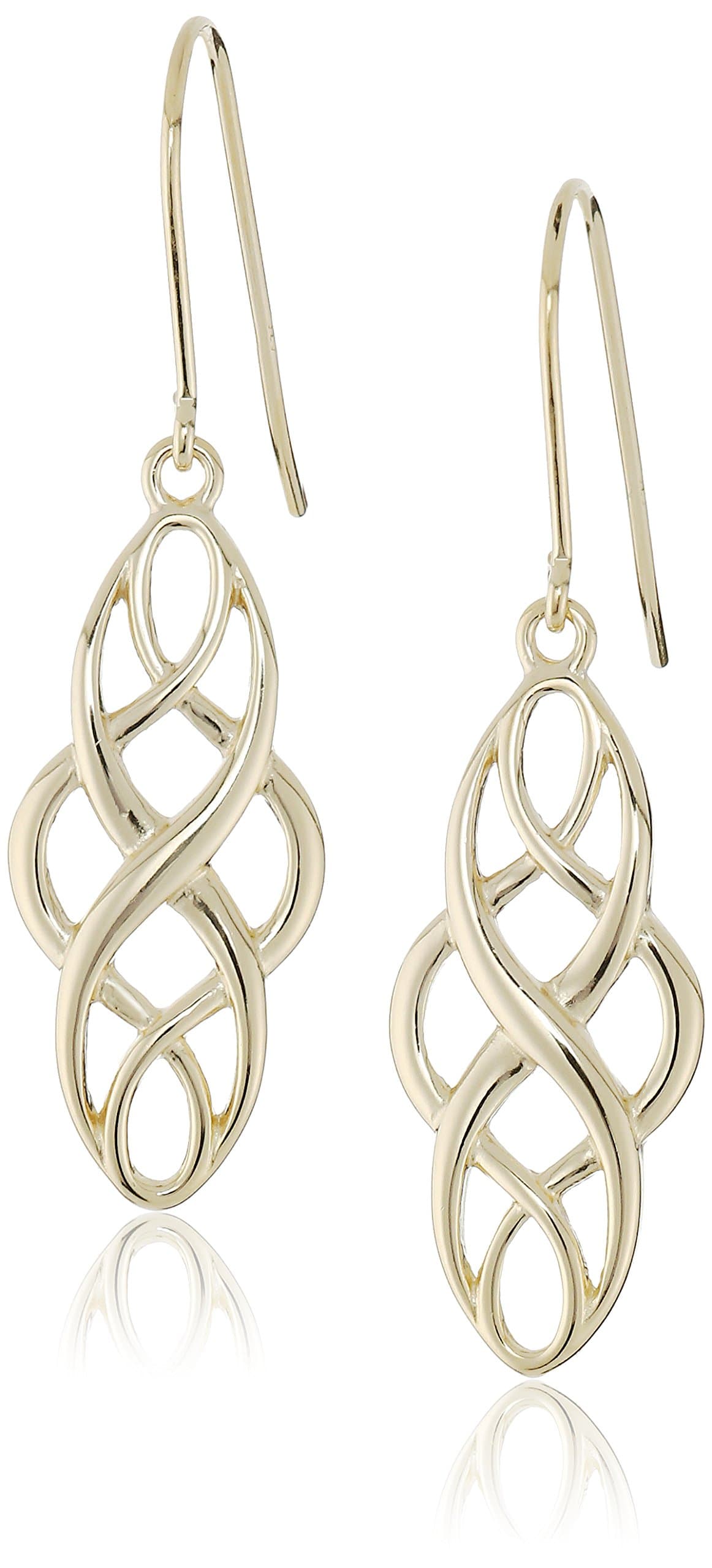 Amazon Essentials Sterling Silver Celtic Knot Dangle Earrings