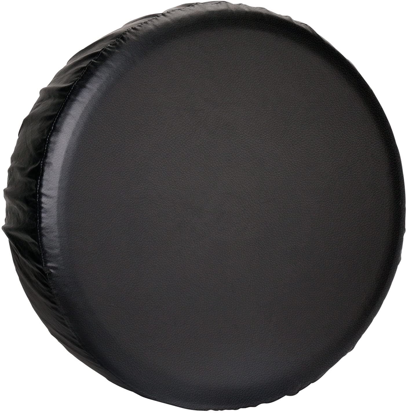 Leader Accessories Universal Spare Tire Cover with Buckle Strap Waterproof for Jeep, Trailer, RV, Truck and All Car Wheel (Black Ultimate, 26"-28" Dia.)