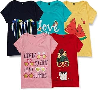 T2F Girls T2F GLS-TSRT T-Shirt (pack of 5)
