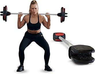 Les Mills™ SMARTBAR™ Exercise Barbell for Total Body Workouts, For Use With Free Weights, Home Gym Equipment - Weight Plates Sold Separately