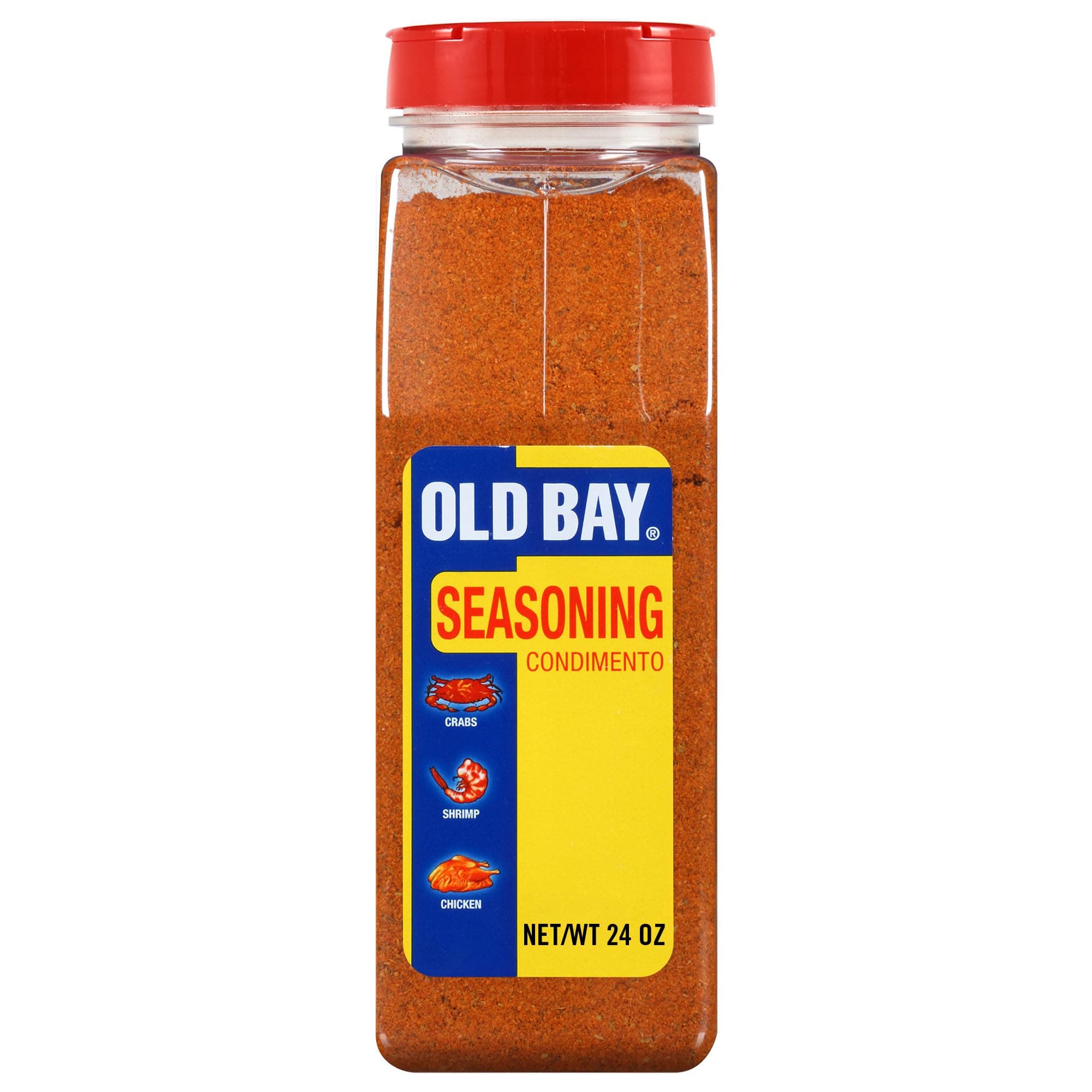 OLD BAY Seasoning, 24 oz - One 24 Ounce Container of OLD BAY All-Purpose Seasoning with Unique Blend of 18 Spices and Herbs for Crabs, Shrimp, Poultry, Fries, and More