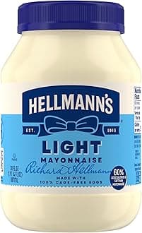 Light Mayonnaise For A Creamy Condiment for Sandwiches and Simple Meals Light Mayo Made With 100% Cage-Free Eggs 30 oz