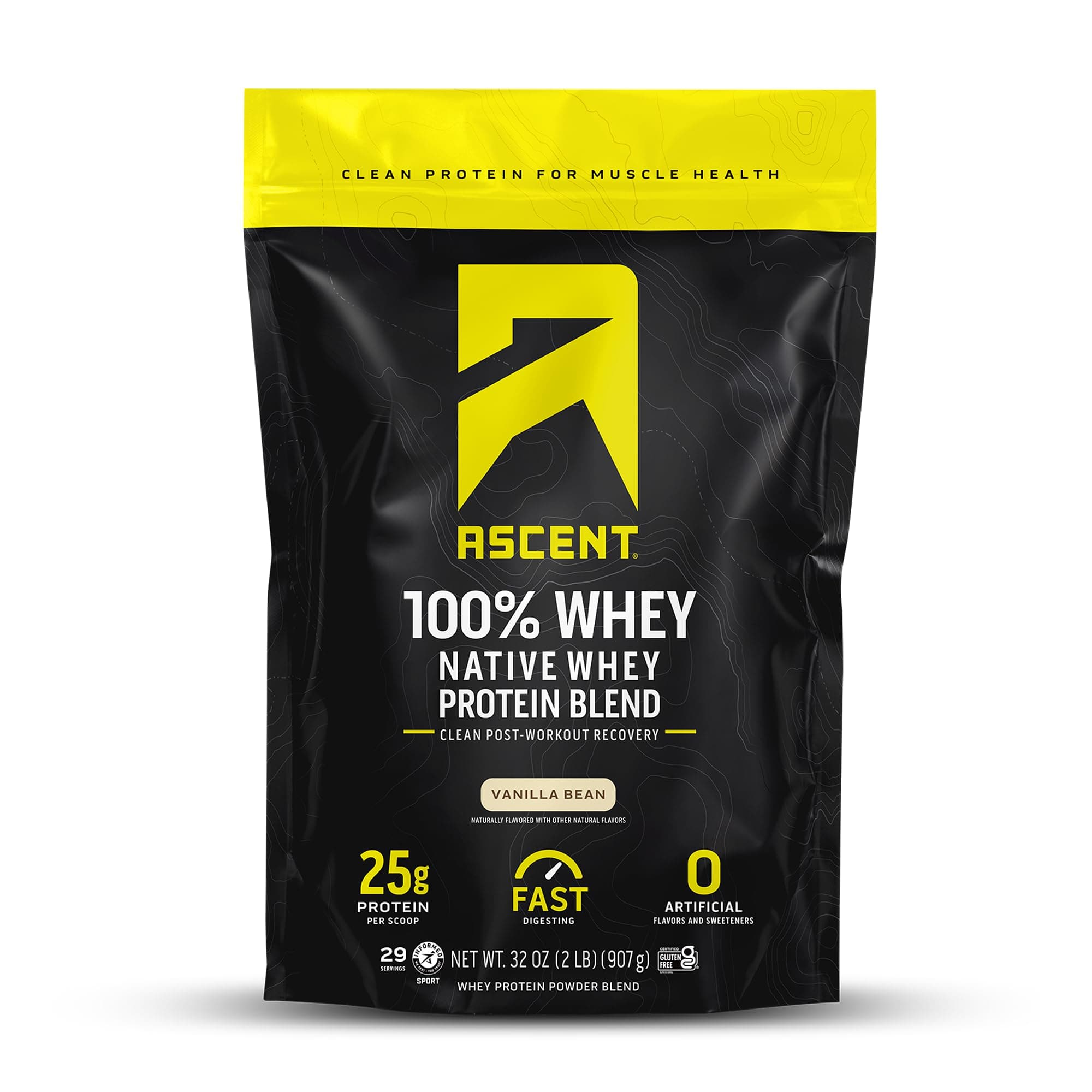 Ascent Protein - Native Fuel Whey Powder Blend Vanilla Bean 2 Lbs. 174589
