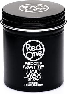 Redone Matte Hair Wax Black 100ml | Ultra Hold | Natural Look | Texturizing & Flexible Grip Styling Paste | Long Lasting Control | For Men & Women | Professional Barber Hair Styling Formula
