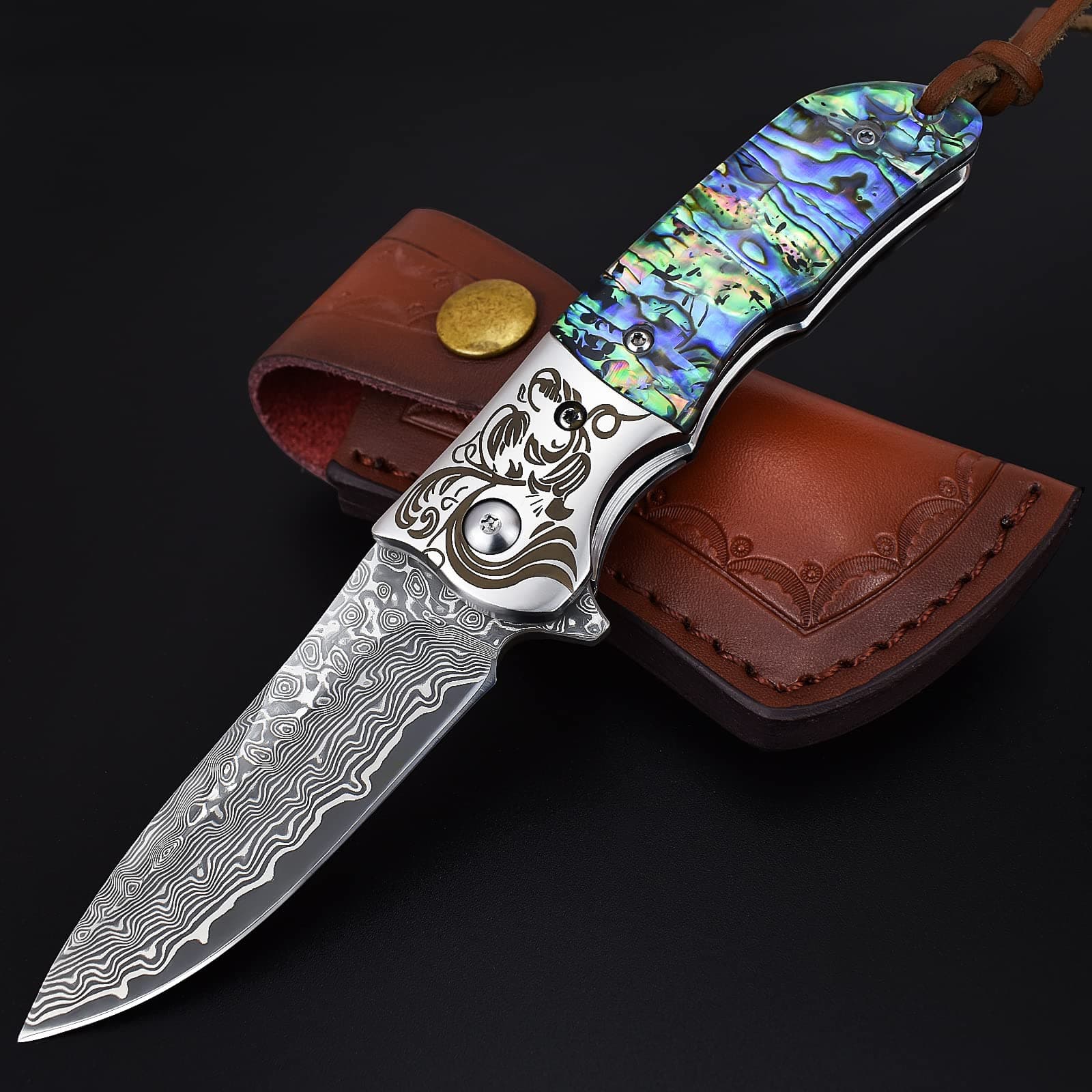 POCKET KNIFE DAMASCUS