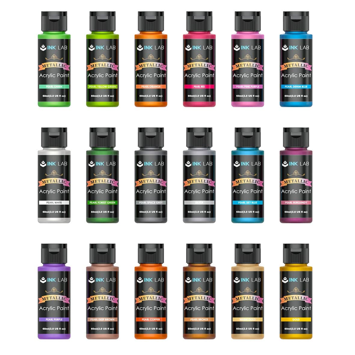 Metallic Paint 18 Bottles