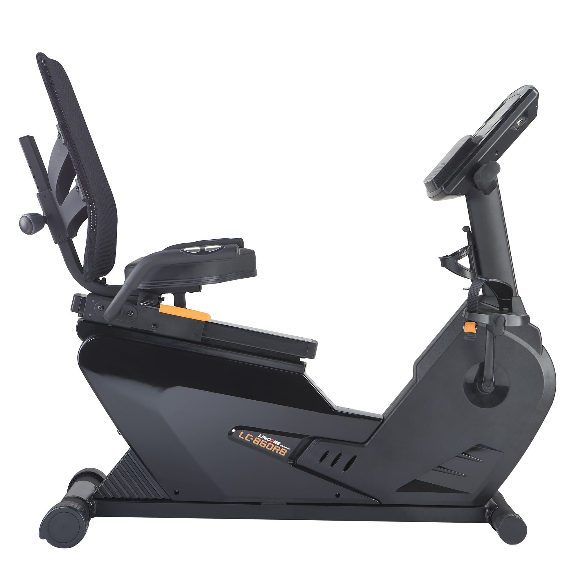 860RB Recumbent Exercise Bike, Black Frame