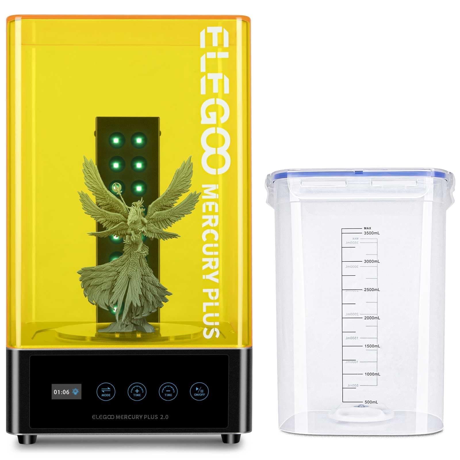 ELEGOO Mercury Plus 2.0 Wash and Cure Station V2 for Mars Photon S Photon Mono LCD SLA DLP 3D Printer Models
