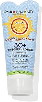 California Baby Everyday SPF 30+ Sunscreen | Mineral Based | Titanium Dioxide | Travel Size Baby Sunscreen for Face + Body | Floral Scent | 2.9oz