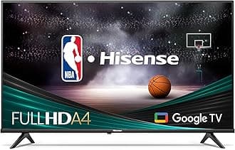 Hisense32-Inch Class A4 Series FHD 1080p Google Smart TV (32A4K, 2023 Model) - DTS Virtual: X, Game & Sports Modes, Chromecast Built-in, Alexa Compatibility