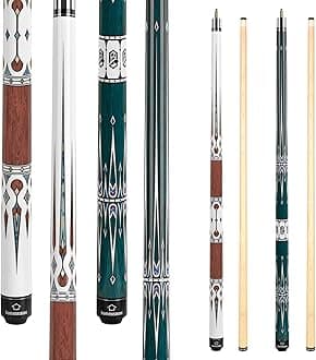 'HomeSeason Pool Cue Stick 57'' Billiard Cue Sticks Professional Low Deflection Pool Sticks'