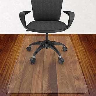 Azadx Office Chair Mat for Hardwood Floor 30 x 48'', Small Chair Mats Clear Easy Glide on Hard Floors, Rolling Chairs Mat Plastic Mats Under Desk Chairs