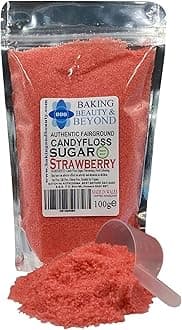Baking Beauty and Beyond Premium Candy Floss Sugar 100g - Strawberry Flavour