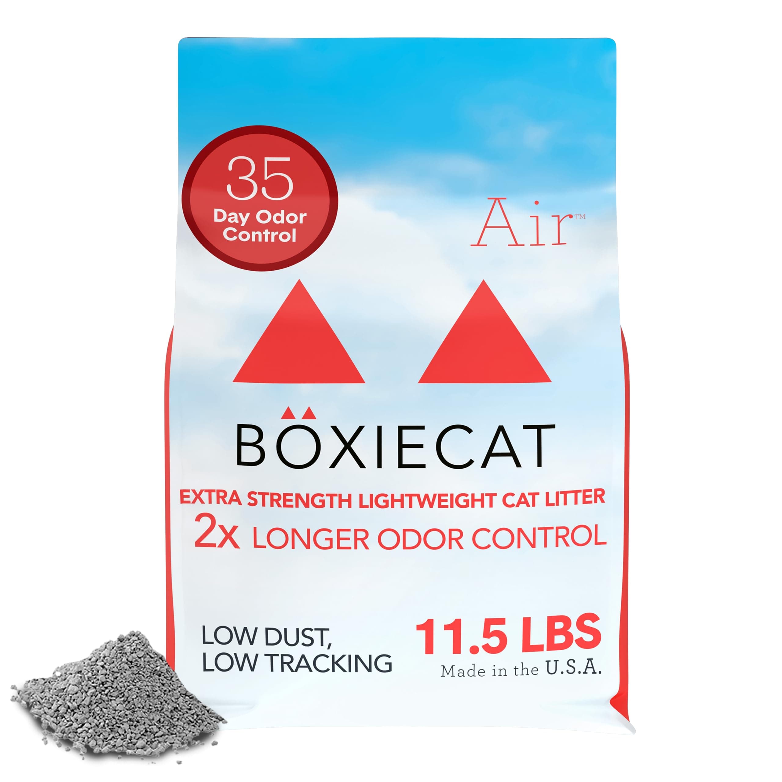 Boxie Extra Strength Cat Litter, Lightweight 35-Day Odor Control, Clumping, 11.5lb