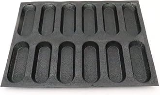 Bluedrop Silicone Hot Dog Bread Forms Mini Baby Sandwich Baking Molds Food grade Perforated Eclair Sheets for Home Oven
