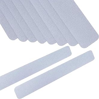 Anti Slip Tape Bath Safety Strips, 8pcs Clear Self-Adhesive Non Slip Stickers Non Skid Tread for BathTubs & Shower, 2 inch x 12 inch Rounded Corners, Easy Install