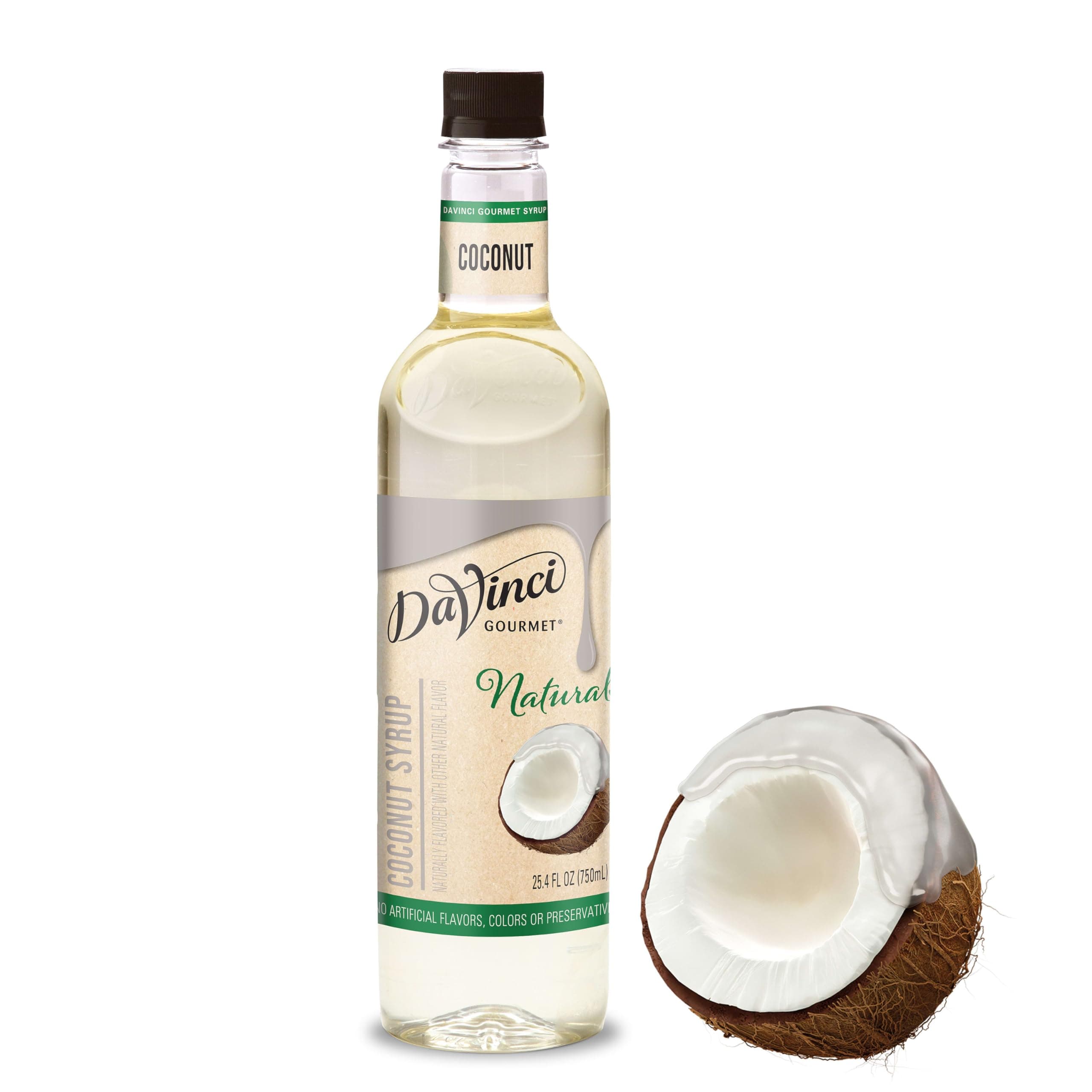 DaVinci Gourmet Natural Coffee Syrup, Coconut, 25.4 Ounce