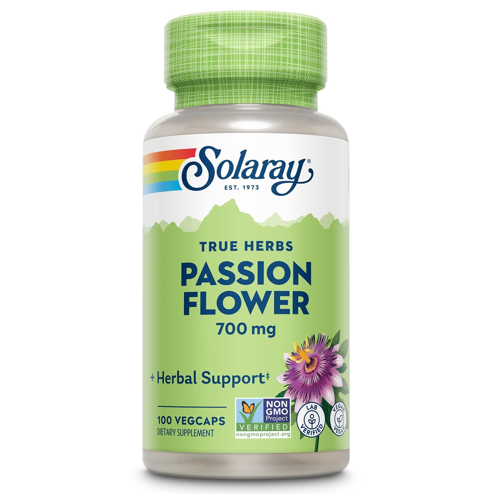 SOLARAY Passion Flower 350mg,100 Capsules,67838