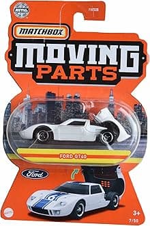 Matchbox Ford GT40, Car, 2022, White, Sport, Moving Parts