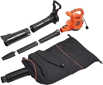 Leaf Blower, Leaf Vacuum and Mulcher 3 in 1, Backpack Blowers for Lawn Care,250 mph Airflow, 400 cfm Delivery Power, Reusable Bag Included, Corded (BEBL7000)