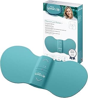 EM55 Menstrual Relax+ | TENS & Heat for Natural Menstrual Pain Relief | Larger Heating Surface | Suitable for Endometriosis | Rechargeable Battery | Wear Under Clothes | Medical Device