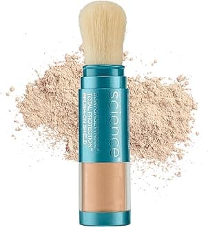 Brush-On Sunscreen Mineral Powder for Sensitive Skin, Medium