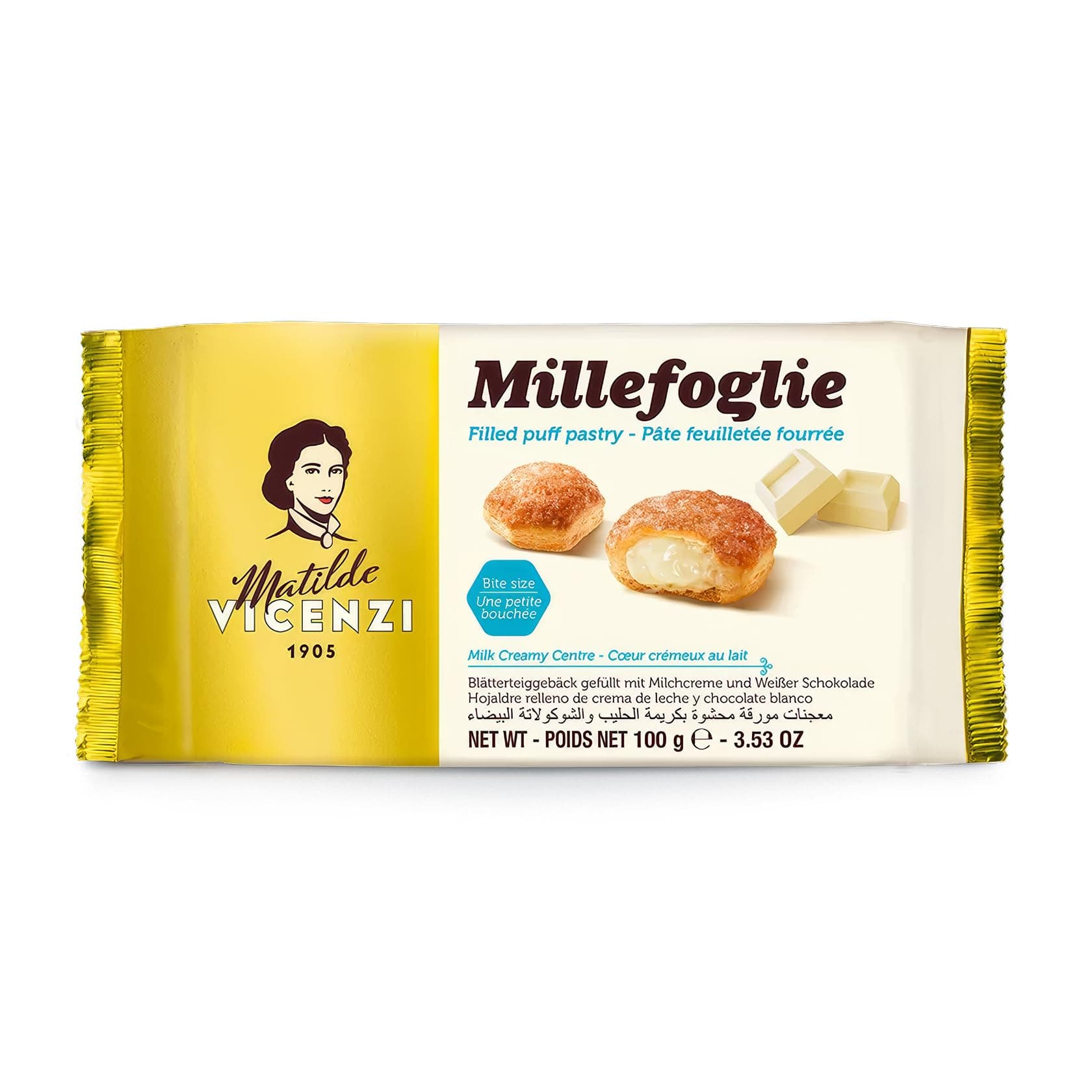 Matilde Vicenzi Bocconcini Milk Cream Puff Pastry 100 g