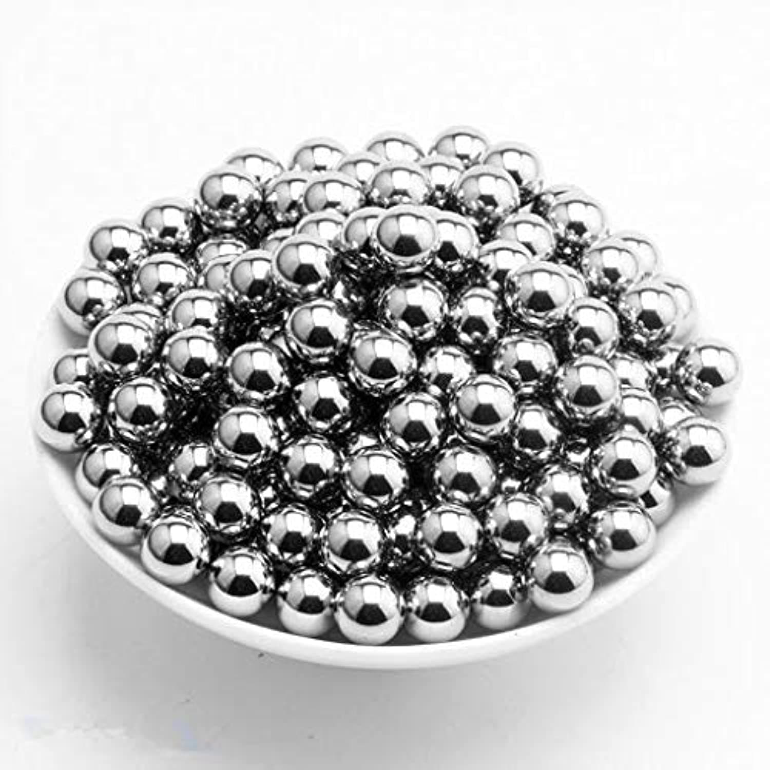 ART IFACT 100 Pieces of 10mm Silver Solid Bearing Ball - Use is Cycle Ball Bearing - Not Magnets