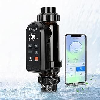 Smart Saltwater Pool chlorinator System, up to 25000 Gallons, Built-in Wi-Fi & App Remote Control, Salt Water Pool Chlorinator with Smart Digital Panel, Massive 25g/H Chlorine Output