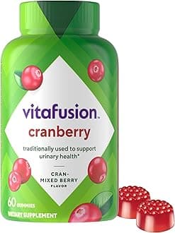 Cranberry Gummies for Women, 500mg Cranberry Juice Concentrate per Serving, 60ct