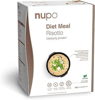 Diet Meal Risotto Premium Diet Meal for Weight Management I Complete Meal Replacement for Weight Control I 10 Servings I Very Low-Calorie Diet, Vegan, Gluten Free, GMO Free