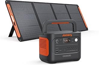 Solar Generator 1000 v2 with 200W Solar Panel,1070Wh Portable Power Station LiFePO4 Battery,1500W AC/100W USB-C Output, 1Hr Fast Charge for Outdoor,Off-Grid Living,RV,Emergency