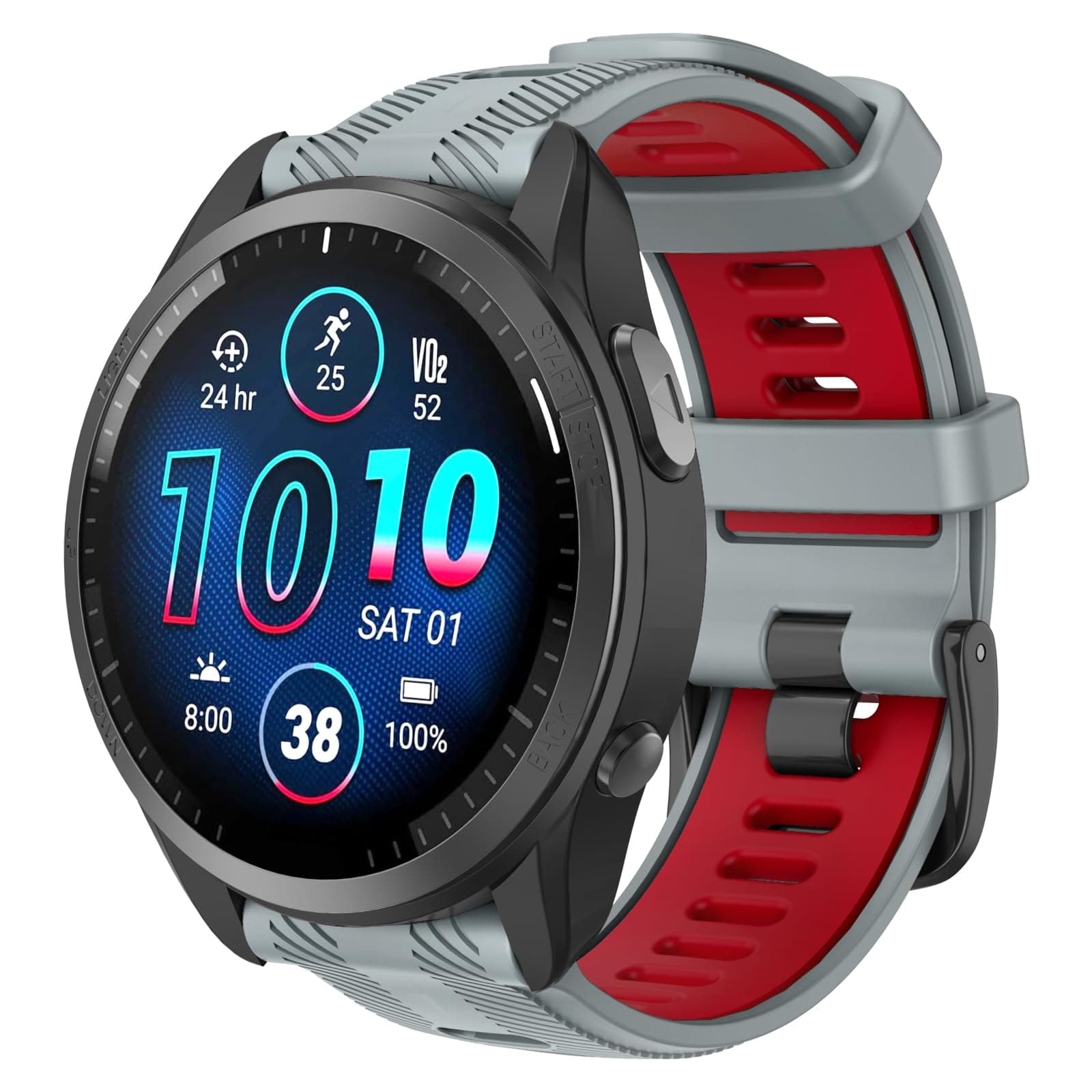 ISABAKE22mm Watch Strap for Garmin Forerunner 965/955, Silicone Replacement Band for Forerunner 945/935, Fenix 5