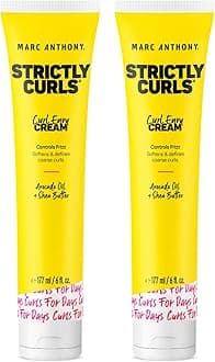 Curl Enhancing Cream, Strictly Curls - Shea Butter, Vitamin E & Avocado Oil Softens & Defines Coarse Curls - Sulfate-Free Anti-Frizz Styling Product For Curly, & Wavy Hair - 2 Count
