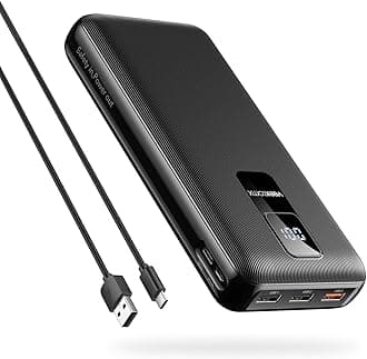 30000mAh Portable Charger LED Display Power Bank Fast Charging QC 3.0& PD External Battery Pack USB C Cell Phone Charger Compatible with iPhone 16/15/14/13 Pro Series Steam Samsung Galaxy iPad Tablet